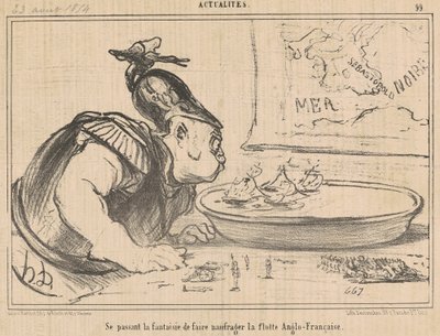Przekazywanie fantazji o rozbiciu... autorstwa Honoré Daumier