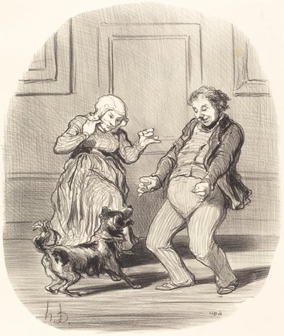 Radując się... pod koniec fali upałów autorstwa Honoré Daumier