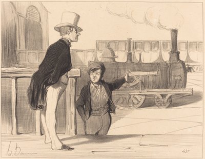 Czy moja maszyna jest dobra? Chyba tak... autorstwa Honoré Daumier