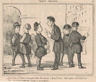 Jeśli chcesz, kupię ci dwieście kulek... autorstwa Honoré Daumier