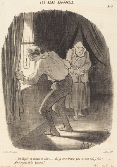 Sześć stopni poniżej zera... autorstwa Honoré Daumier