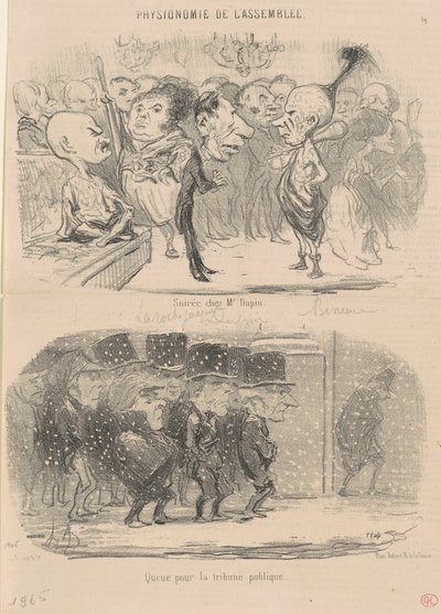 Wieczór u pana Dupina autorstwa Honoré Daumier
