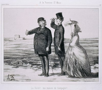 Pamiątka Artystów- W La Varenne-Saint-Maur autorstwa Honoré Daumier