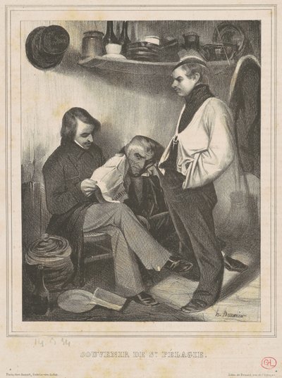 Wspomnienie św. Pelagie autorstwa Honoré Daumier