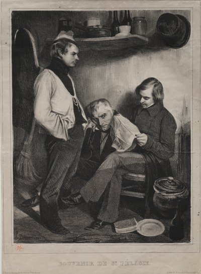Pamiątka więzienia ot Ste. Pelagie autorstwa Honoré Daumier