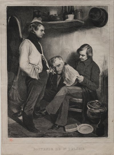 Pamiątka więzienia ot Ste. Pelagie, 1834. autorstwa Honoré Daumier