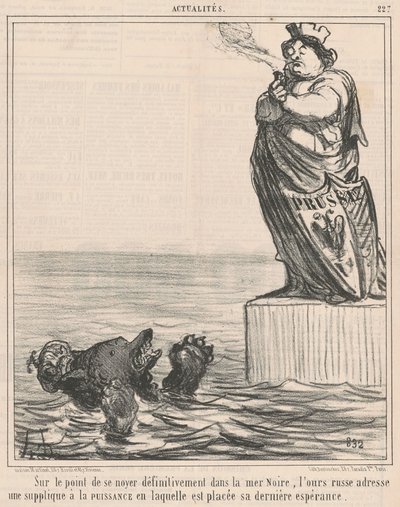 Zaraz utopię... autorstwa Honoré Daumier