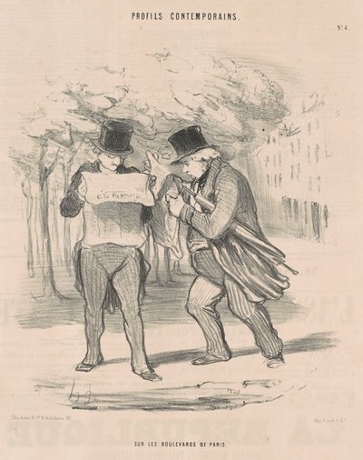 Na bulwarach Paryża autorstwa Honoré Daumier