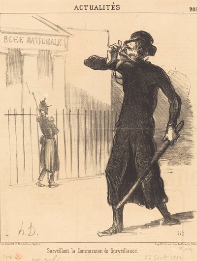 Nadzorca Rady Nadzorczej autorstwa Honoré Daumier