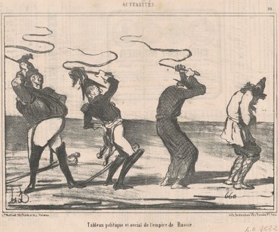 Tabela ... Imperium Rosyjskiego autorstwa Honoré Daumier