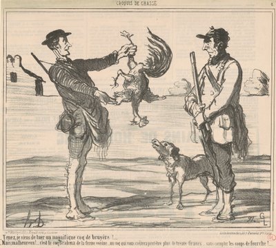 Tutaj właśnie zabiłem wspaniałego... autorstwa Honoré Daumier