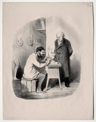 Artyści, płyta 2: Pewnego dnia musisz mnie w ten sposób wymodelować autorstwa Honoré Daumier