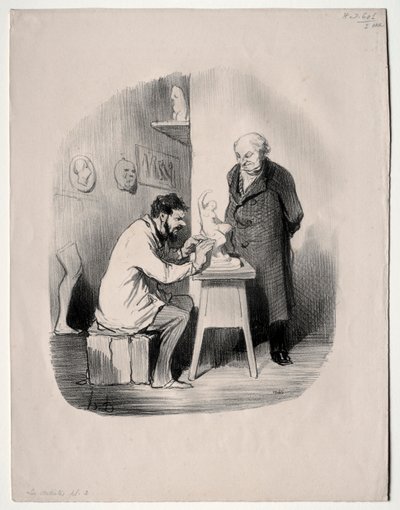 Artyści, płyta 2: Musisz mnie w ten sposób wymodelować pewnego dnia, 1848. autorstwa Honoré Daumier