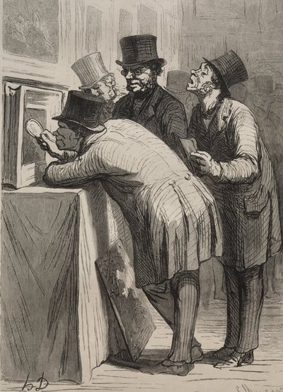 Sala aukcyjna: amator. autorstwa Honoré Daumier