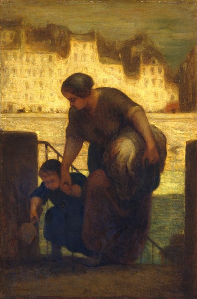 Praczka, 186 [3]. autorstwa Honoré Daumier