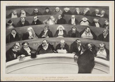Brzuch legislacyjny, 1834 autorstwa Honoré Daumier