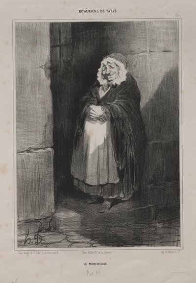 Pieszy autorstwa Honoré Daumier