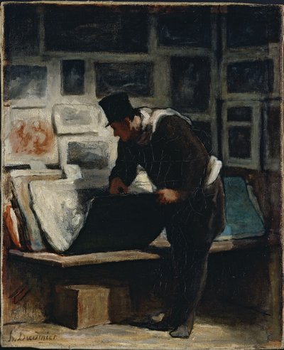 Kolekcjoner grafik autorstwa Honoré Daumier