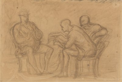 Czytanie autorstwa Honoré Daumier