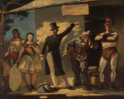 Saltimbanques, w latach 1860-1865 . autorstwa Honoré Daumier
