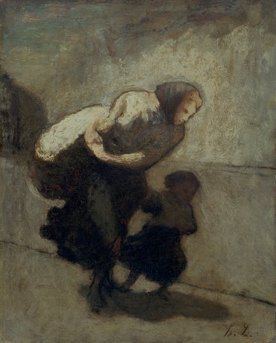 „Ciężkie obciążenie”, 1828-1879 autorstwa Honoré Daumier