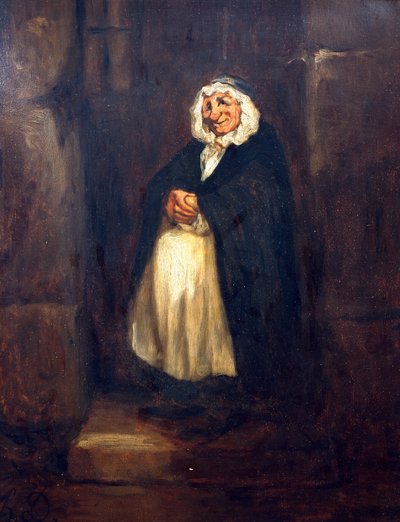 Stary odźwierny autorstwa Honoré Daumier