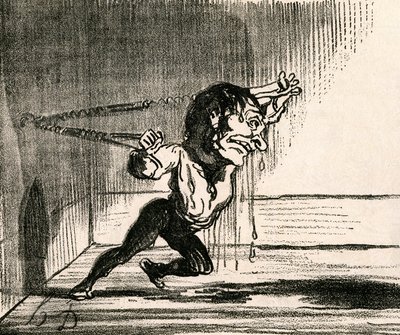 Regeneracja człowieka poprzez gimnastykę autorstwa Honoré Daumier