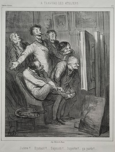 Przez studia, 1862. autorstwa Honoré Daumier