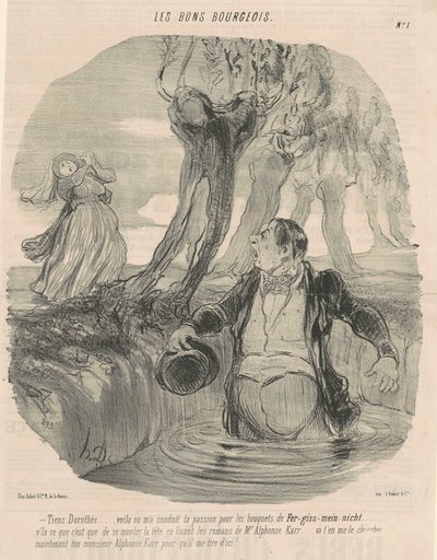 Hej Dorothée... Oto gdzie mnie prowadzono... autorstwa Honoré Daumier