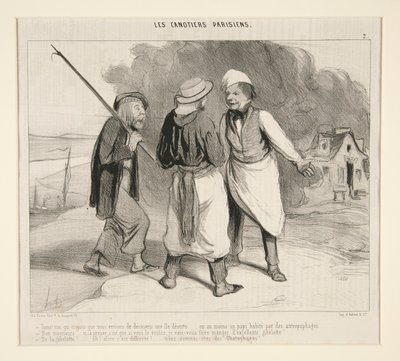 Tutaj! ja, która myślała, że ​​właśnie odkryliśmy bezludną wyspę autorstwa Honoré Daumier