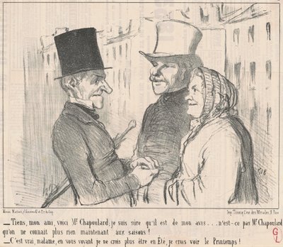 Tu, mój przyjacielu, tu jest pan Chapoulard... autorstwa Honoré Daumier