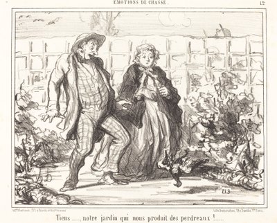 Tutaj... nasz ogród... produkuje kuropatwy!... autorstwa Honoré Daumier
