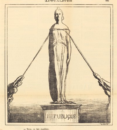 Strzelaj, balansuje autorstwa Honoré Daumier