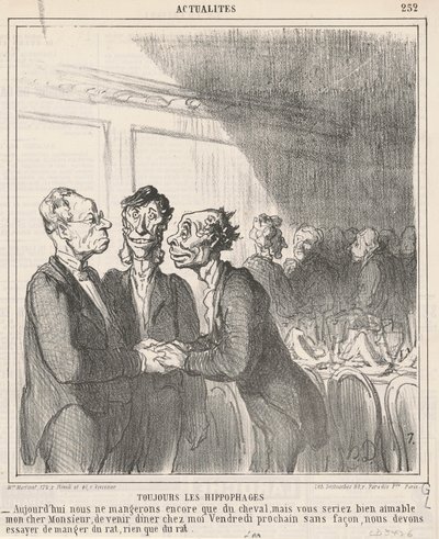 Zawsze Hipofagi autorstwa Honoré Daumier