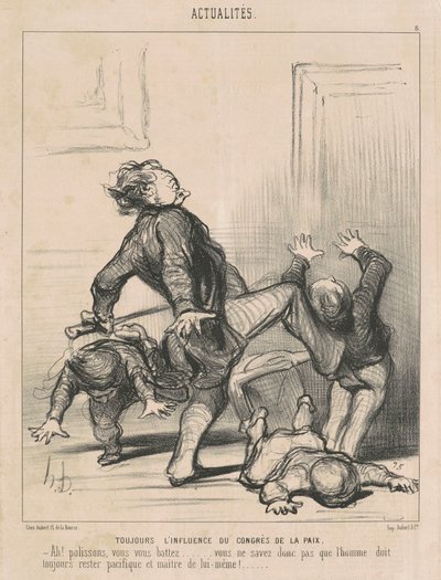 Nadal wpływ kongresu pokojowego... autorstwa Honoré Daumier
