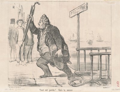 Wszystko stracone! Do kasy autorstwa Honoré Daumier