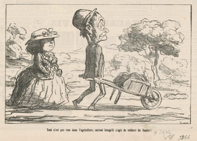 W rolnictwie nie wszystko jest różowo... autorstwa Honoré Daumier