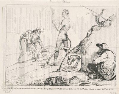Pułapki polityczne autorstwa Honoré Daumier