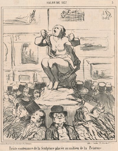 Smutne oblicze rzeźby... autorstwa Honoré Daumier