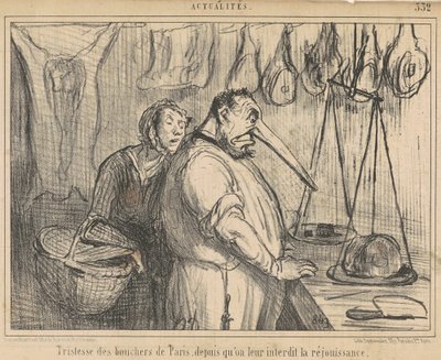 Smutek rzeźników Paryża... autorstwa Honoré Daumier