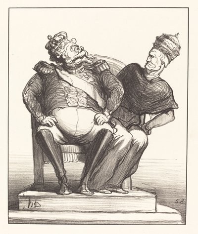 Za wąski dla dwojga autorstwa Honoré Daumier