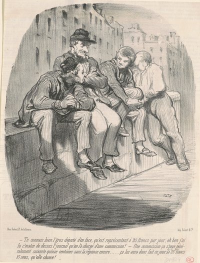 Dobrze znasz grubego MP naprzeciwko... autorstwa Honoré Daumier