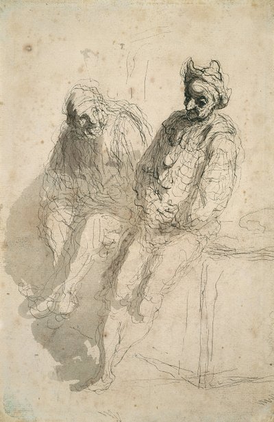 Dwóch akrobatów Dwóch akrobatów autorstwa Honoré Daumier
