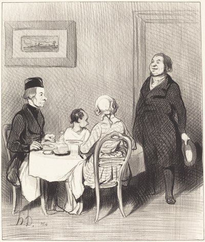 Przyjaciel to krokodyl... autorstwa Honoré Daumier