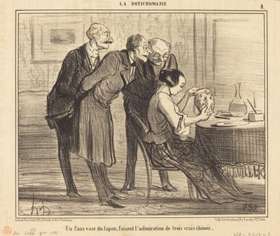 Fałszywy wazon z Japonii robi... autorstwa Honoré Daumier