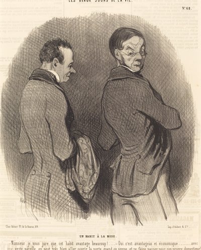 Modny strój autorstwa Honoré Daumier