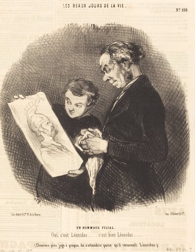 Synowski hołd autorstwa Honoré Daumier