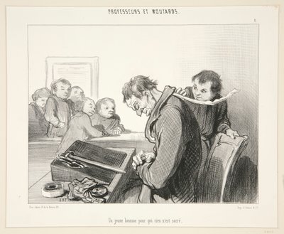Młody człowiek, dla którego nic autorstwa Honoré Daumier