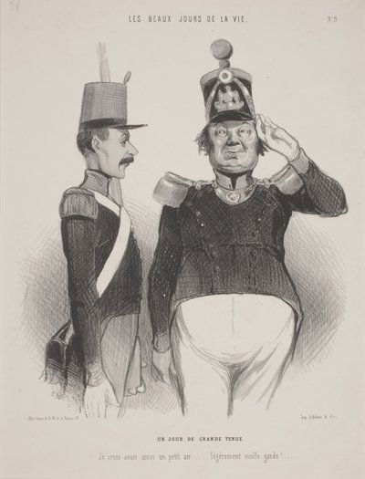 Dzień wspaniałej sukni autorstwa Honoré Daumier
