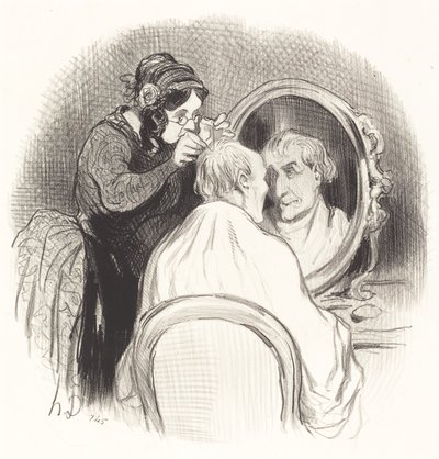 Dżentelmen, który robi się za młody autorstwa Honoré Daumier
